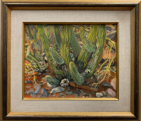 28 - Organpipe Cactus 2007 (8x10 print on canvas, framed)